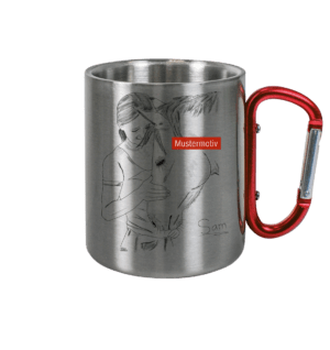 Edelstahl Tasse - Silber Metallic, 330ml