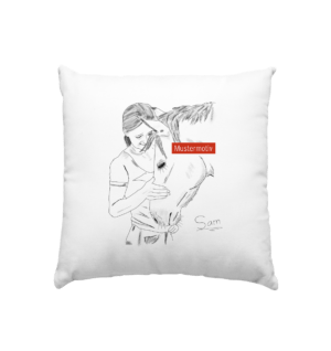 Kissen 40x40cm - Weiss satiniert, 40x40cm