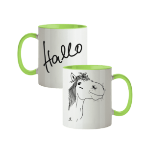 Hallo Pony - Tasse zweifarbig