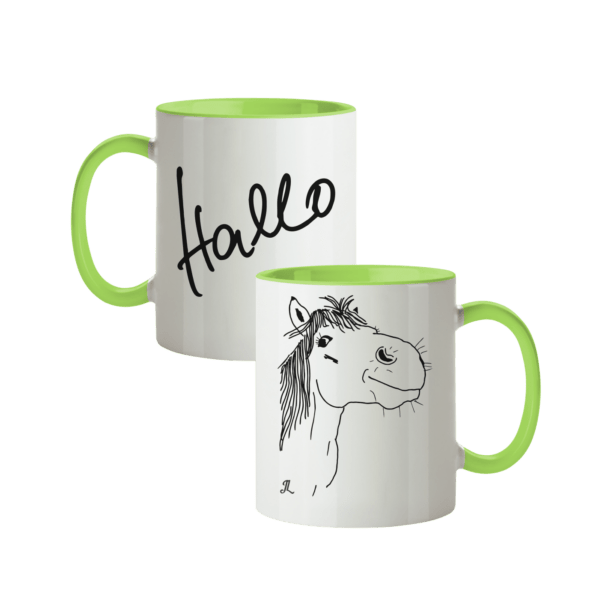 Hallo Pony - Tasse zweifarbig