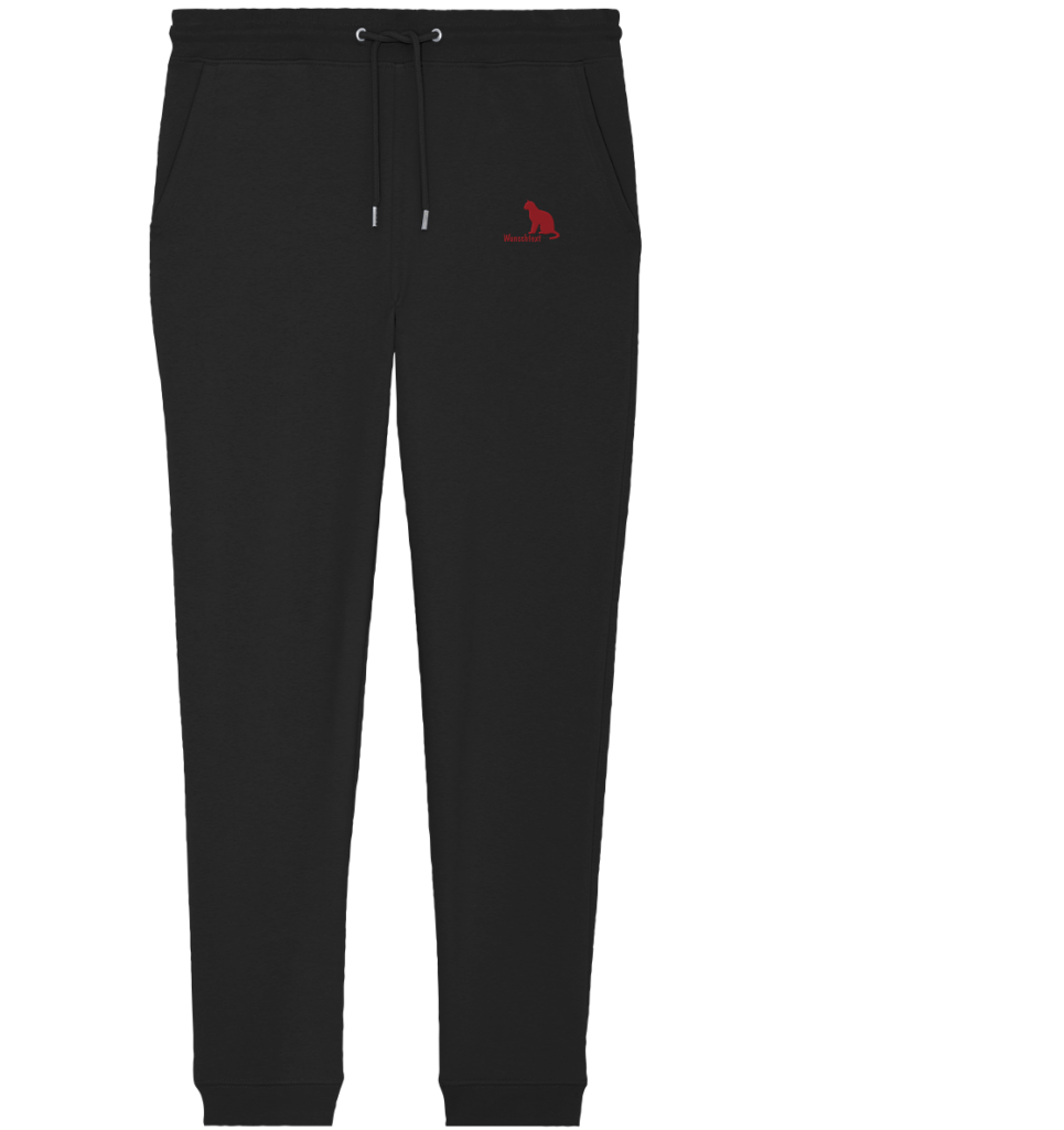 front-organic-jogger-pants-stick-272727-1116x.png Your Cat Organic Jogger Pants schwarz mit Katzenmotiv bestickt und personalisierbar mit Tienamen