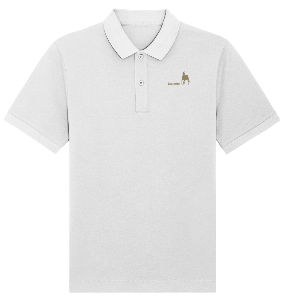 front-organic-poloshirt-stick-f8f8f8-1116x-1.png Your Horse Organic Poloshirt weiß bestickt mit Pferdemotiv und personalisierbarem Tiernamen