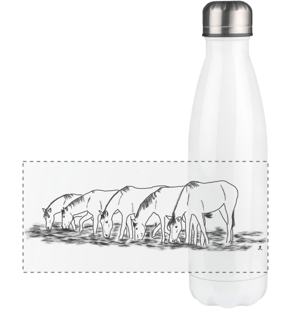 Panorama Thermoflasche Horses Beautiful Soul