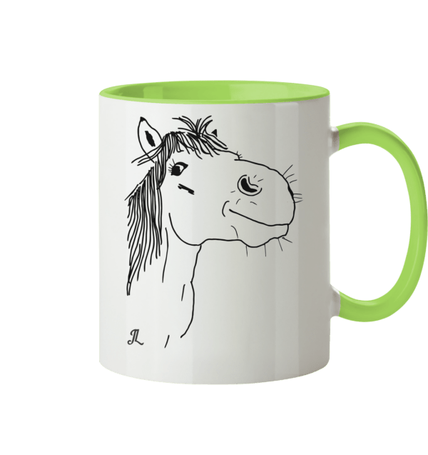 Hallo Pony - Tasse zweifarbig – Bild 4