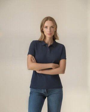Womens Organic Fitted Poloshirt
