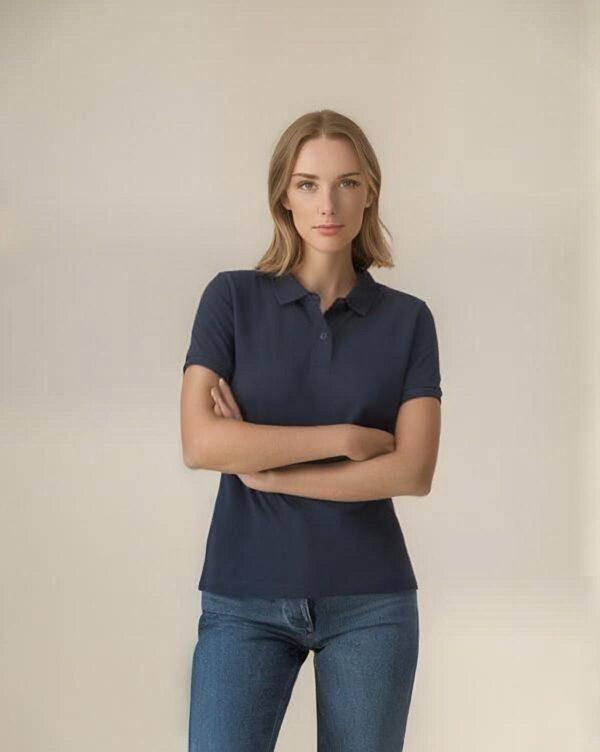 Womens Organic Fitted Poloshirt