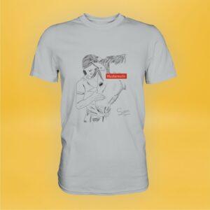 Herren T-Shirt bedruckt mit individuellem Tierportrait