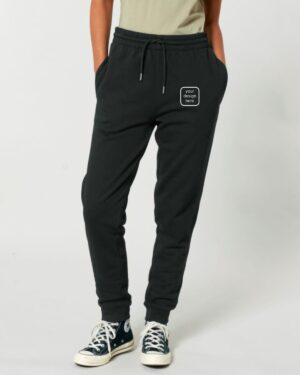 Organic Jogger Pants mit individuellem Tierportrait als Stickmotiv