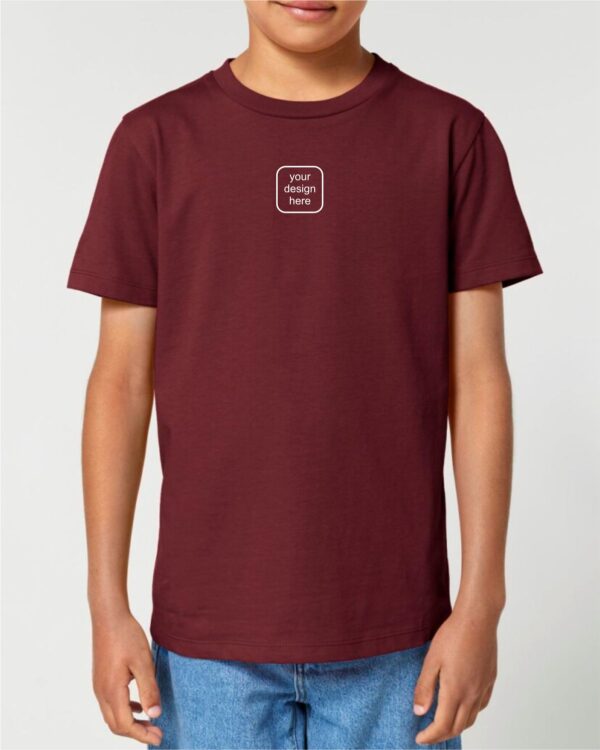 Kids Organic Shirt mit individuellem Tierportrait als Stickmotiv
