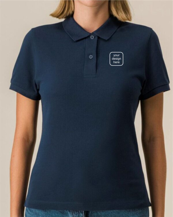 Womens Poloshirt bestickt mit individuellem Tiermotiv