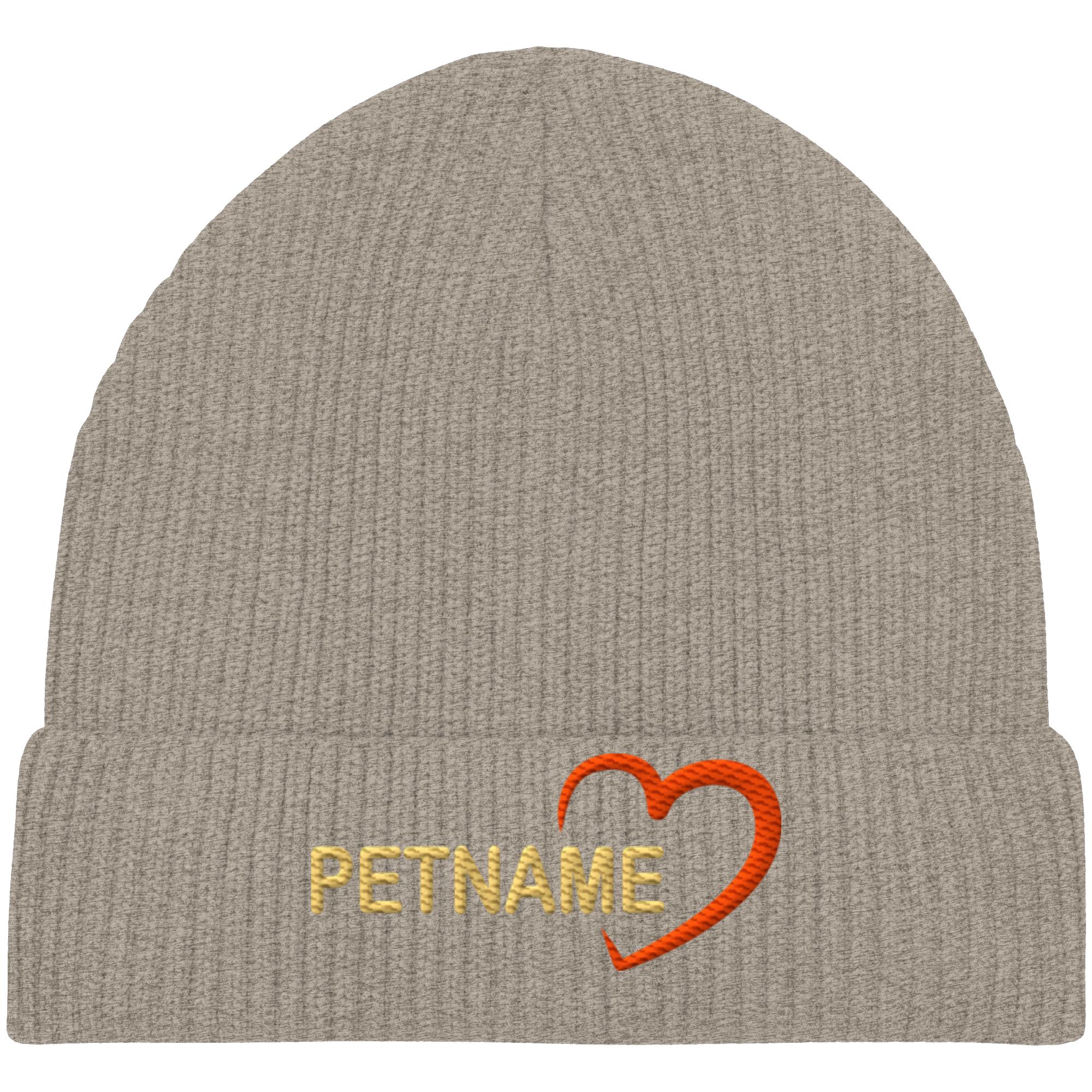 Organic Fisherman Beanie heather sand