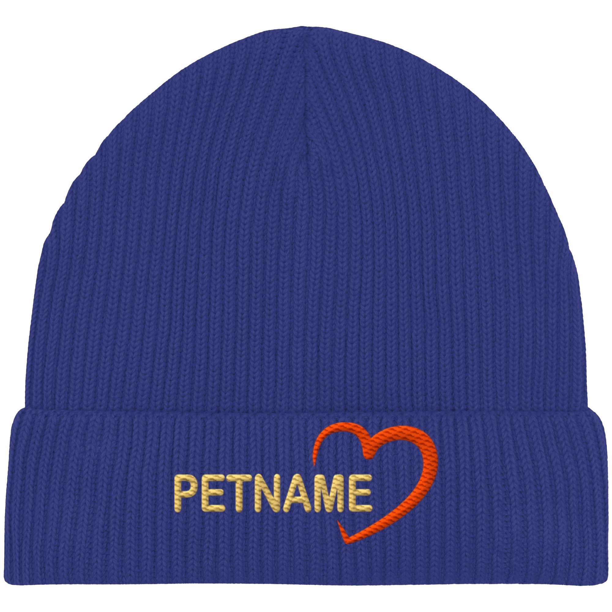 Organic Fisherman Beanie worker blue