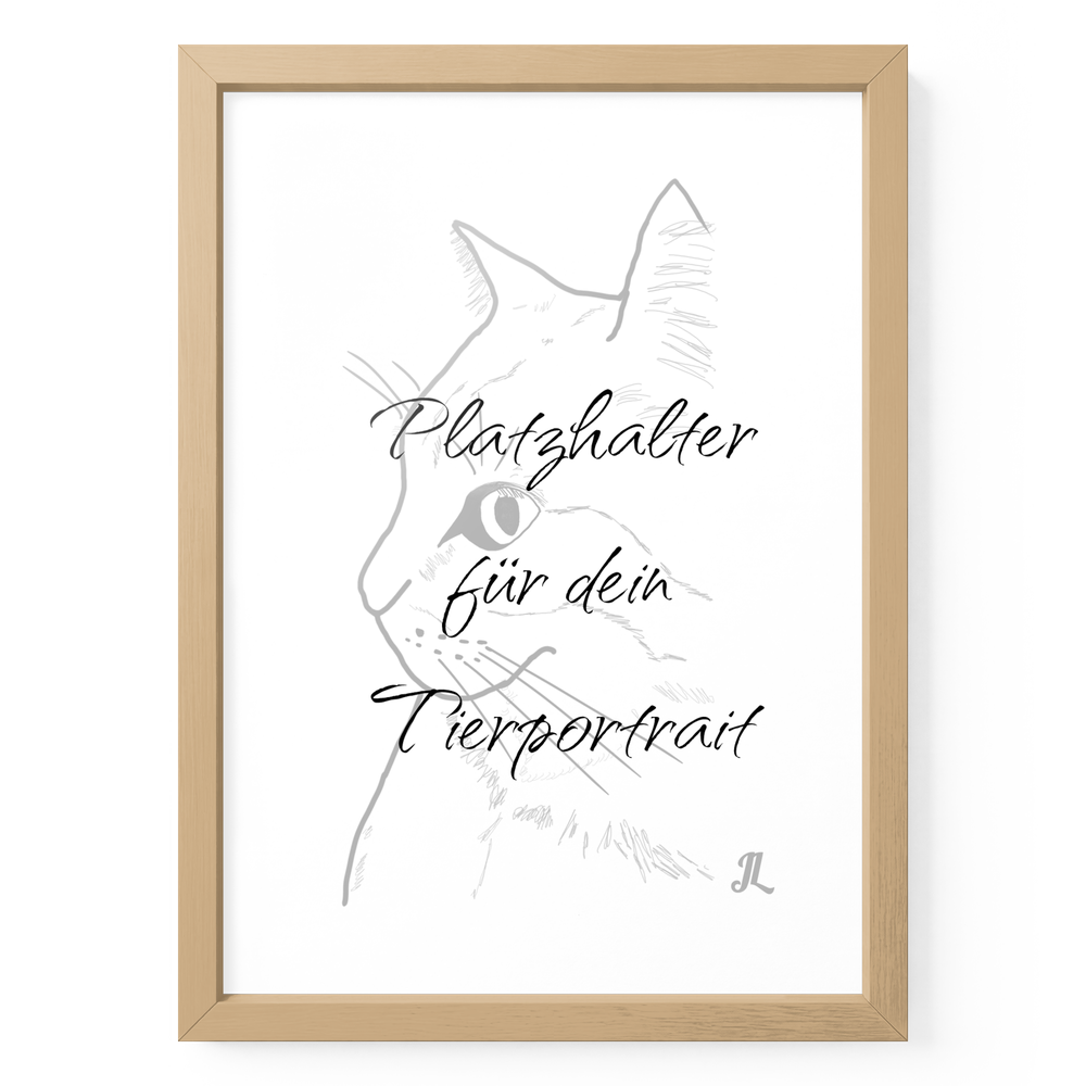 Wallart Holzrahmen Din A4