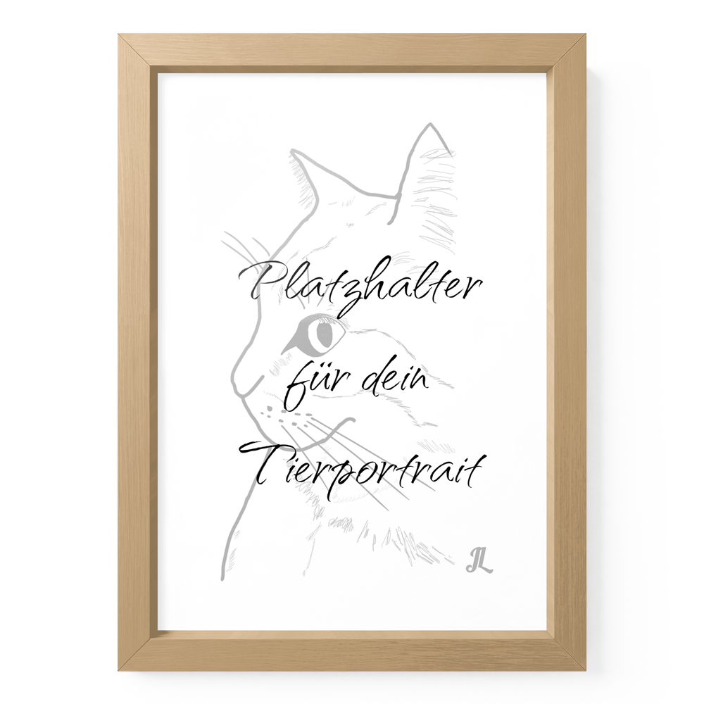 Wallart Holzrahmen Din A5